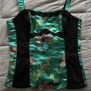 Floral Satin Camisole Top